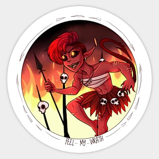 Wrath Monster Girl Sticker